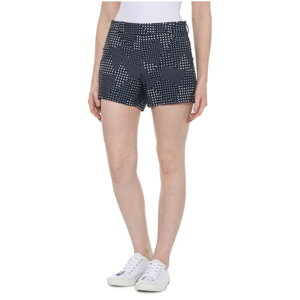 Spanx Shorts Women's Size XL‎ Sunshine Shorts Navy Dots 4" Inseam UPF +50 NEW